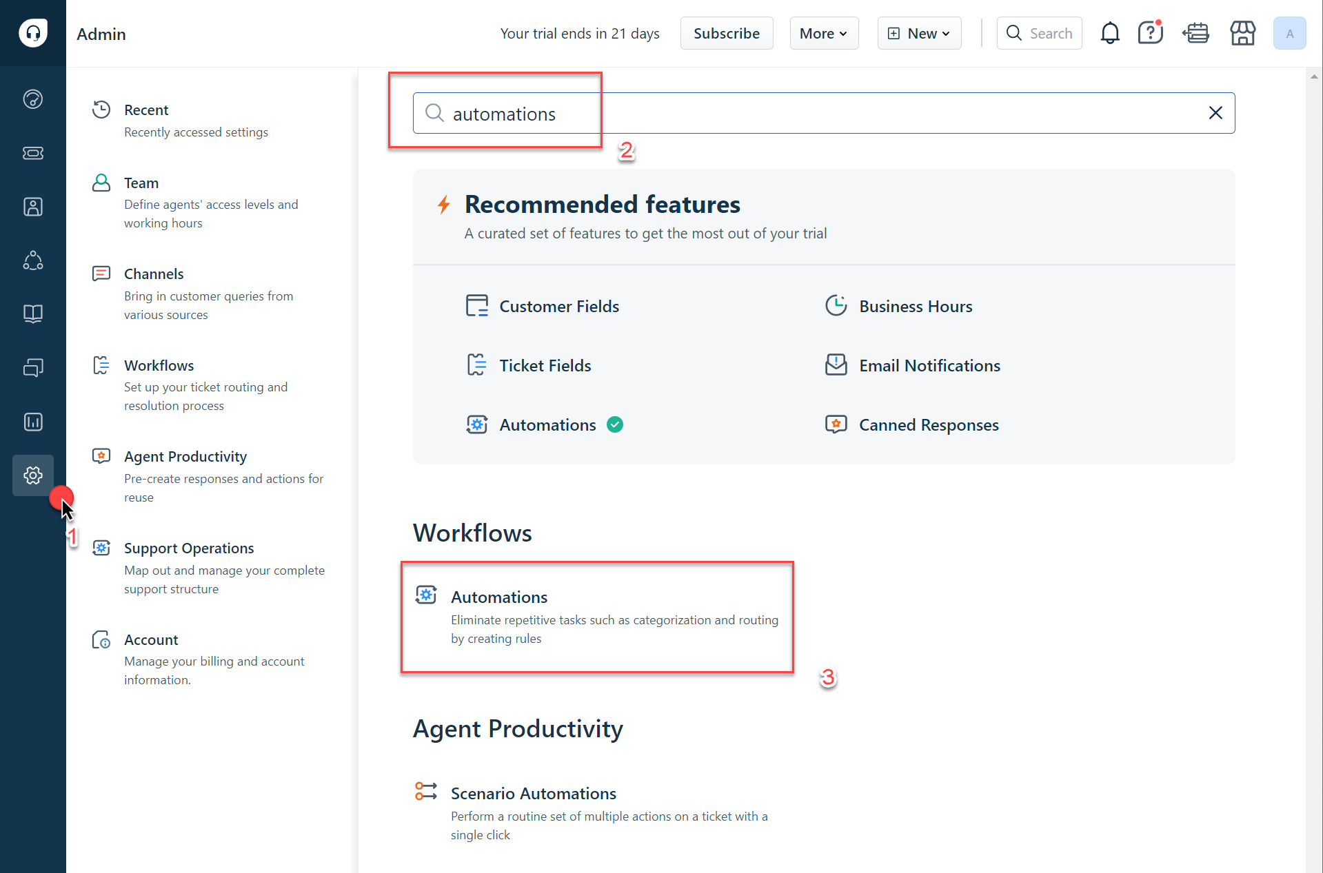 Freshdesk automations